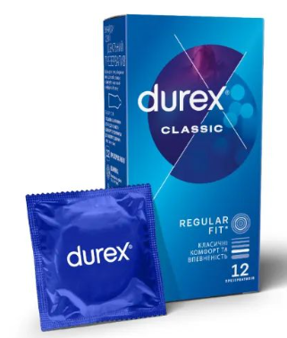 Презервативи Дюрекс (Durex) Класік (Classic) 12 штук